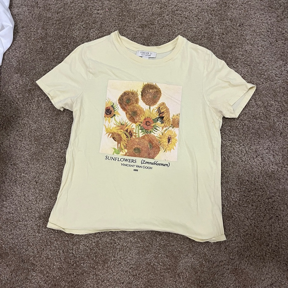 vincent van gogh sunflowers shirt